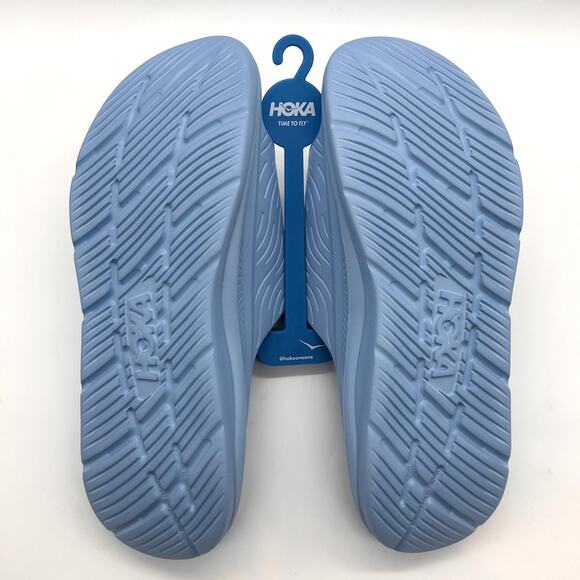 New HOKA Ora Luxe Shoes Men Size 14 Summer Song Ice Flow Recovery Slides 1134150 - Picture 6 of 7